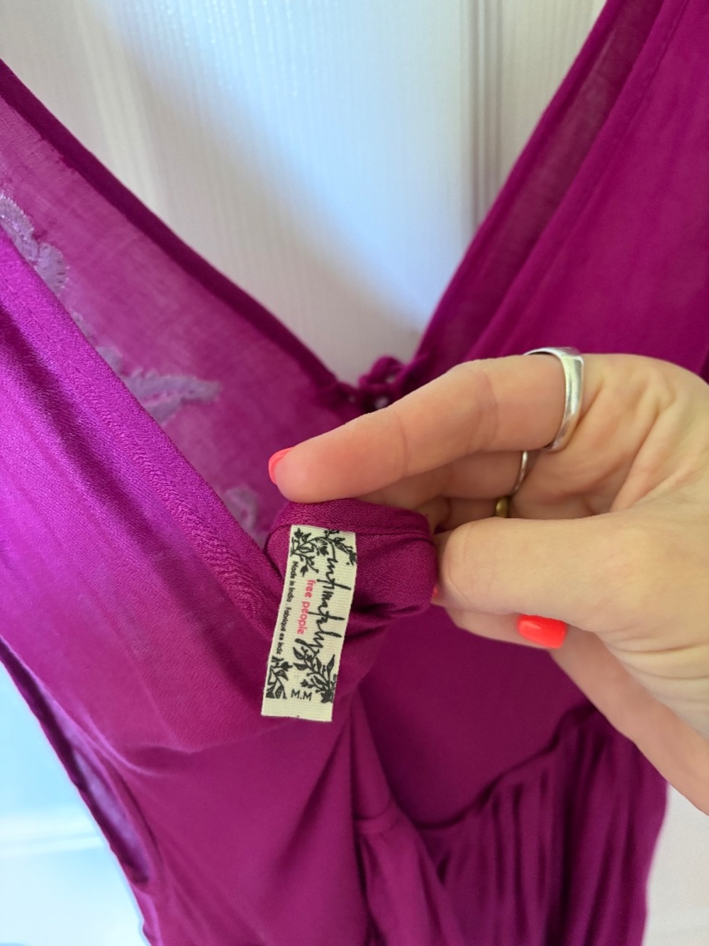 Free People Intimately Aida Dress - Purple - M - Picture 4 of 4